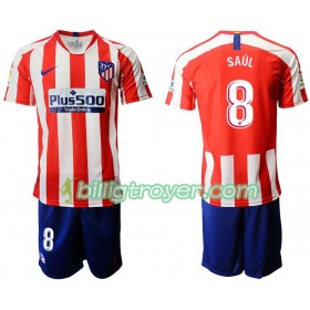 Billige Fotballdrakter Atlético Madrid SAUL 8 Barn Hjemmedraktsett 2019/20 Kortermet